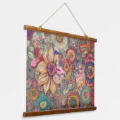 Flower Fantasy Wall Hanging Hangend Wandkleed (Gebogen)