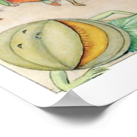 Flower Festival door Elsa Beskow Poster (Hoek)