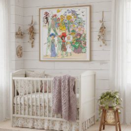 Flower Festival door Elsa Beskow Poster