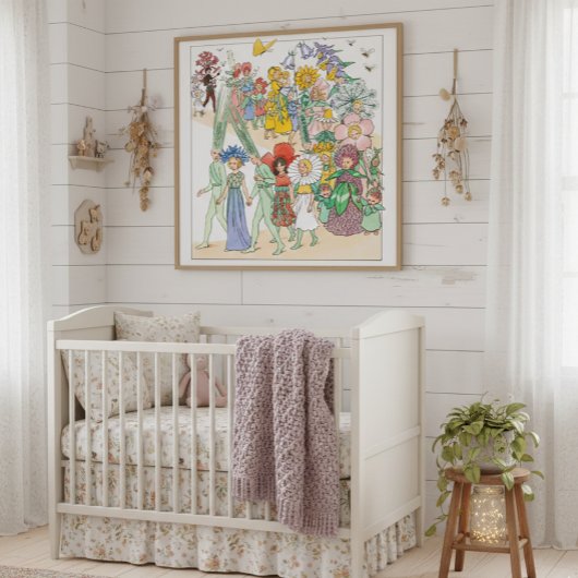 Flower Festival door Elsa Beskow Poster