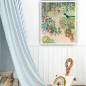 Flower Festival door Elsa Beskow Poster