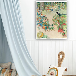 Flower Festival door Elsa Beskow Poster