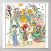 Flower Festival door Elsa Beskow Poster (Voorkant)