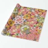 Flower Festival Wrapping Paper Cadeaupapier (Uitgerold)
