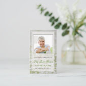Flower Field Funeral Prayer Card Memorial Keepslag Visitekaartje (Staand voorkant)