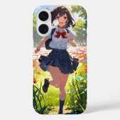 Flower Field Girl Case-Mate iPhone Case (Achterkant)