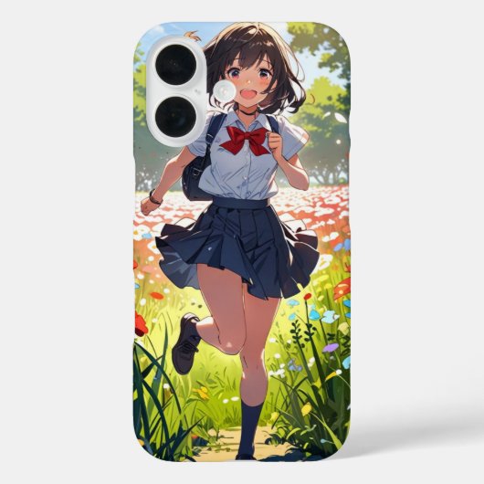 Flower Field Girl Case-Mate iPhone Case (Achterkant)
