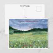 Flower Field Landscape  Briefkaart (Voorkant / Achterkant)