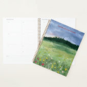 Flower Field Landscape Spiral Planner (Display)