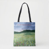 Flower Field Landscape  Tote Bag (Voorkant)