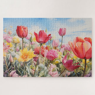 Flower Field puzzel, 1014 stuks. 30"x20" Legpuzzel