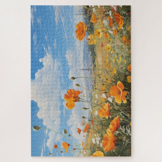 Flower Field puzzel, 1014 stuks. 30"x20" Legpuzzel (Verticaal)