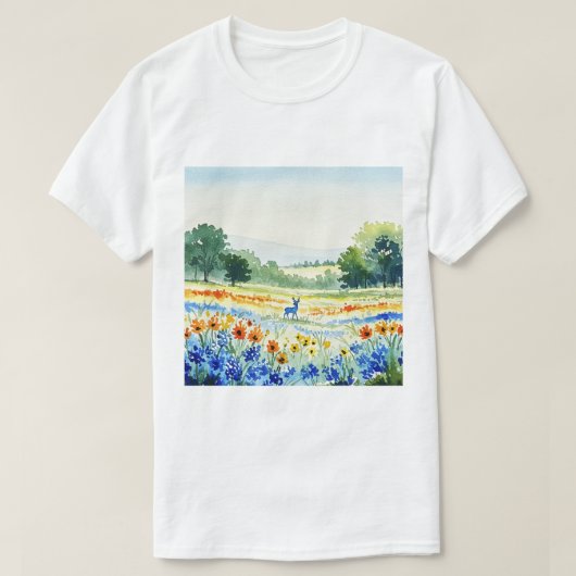 Flower field t-shirt (Design voorkant)