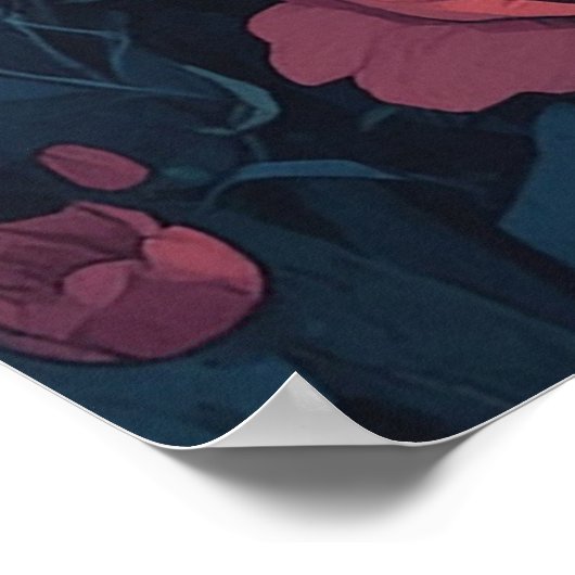 Flower field with cloud poster (Hoek)