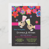 Flower Fiesta Toast repetitie diner Kaart (Voorkant)