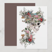 Flower-filled Skeleton Kaart (Voorkant / Achterkant)