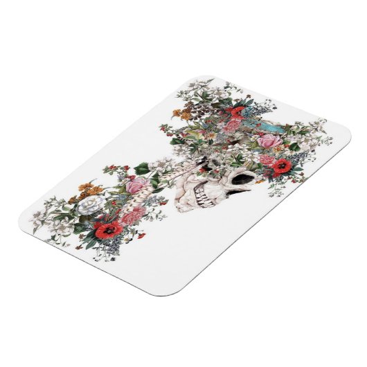 Flower-filled Skeleton Magneet (Linkerzijde)