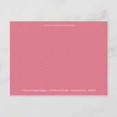 Flower Fizz Pink · Aankondiging Baby (Achterkant)