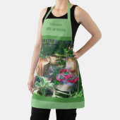 Flower Garden Antieke stoel gepersonaliseerd Schort (Insitu)