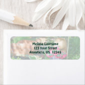 Flower Garden Arrangement Painting Address Etiket (Insitu)