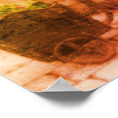 Flower Garden Bicycle Distressed Art Poster (Hoek)