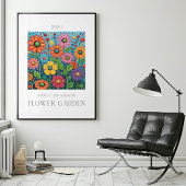 Flower Garden Botanical Poster