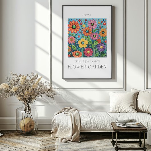 Flower Garden Botanical Poster