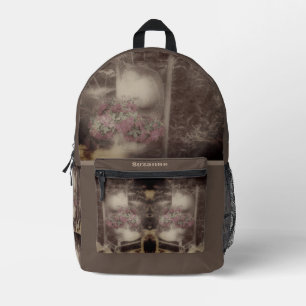  Flower Garden Chair gepersonaliseerd Bedrukte Rugzak