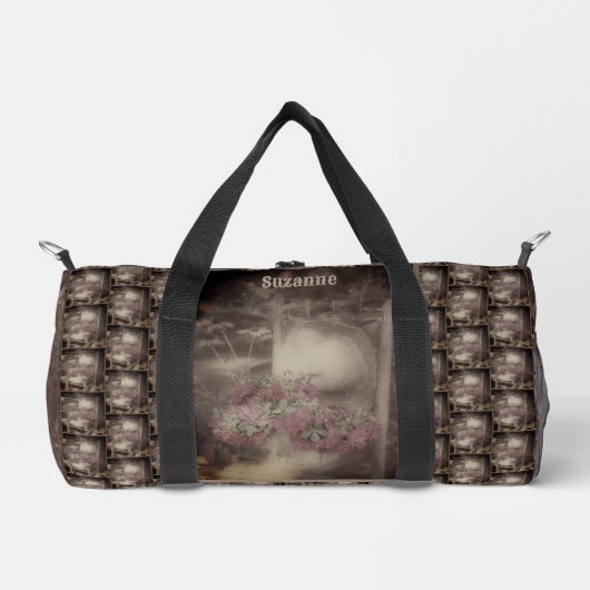 Flower Garden Chair gepersonaliseerd Plunjezak (Voorkant)