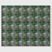 Flower Garden Cottage gepersonaliseerd Cadeaupapier (Vlak)