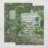 Flower Garden Cottage Painting Party Kaart (Voorkant / Achterkant)