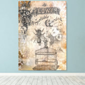 Flower Garden  Design op doek Canvas Afdruk (Insitu (Houten vloer))