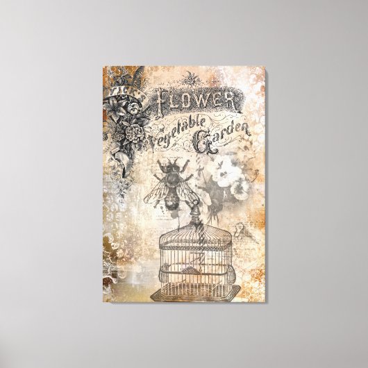 Flower Garden  Design op doek Canvas Afdruk (Voorkant)
