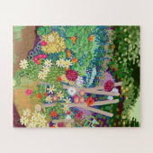 Flower Garden digital art print Legpuzzel (Horizontaal)