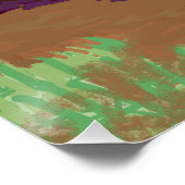 Flower Garden digital art print Perfect Poster (Hoek)