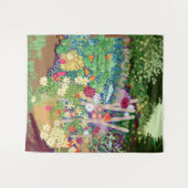Flower Garden digital art print Wandkleed (Voorkant (horizontaal))