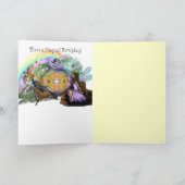 Flower Garden Fairy Verjaardag Kaart (Binnen)