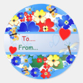 Flower Garden ~ Gift Sticker # 2 (Voorkant)