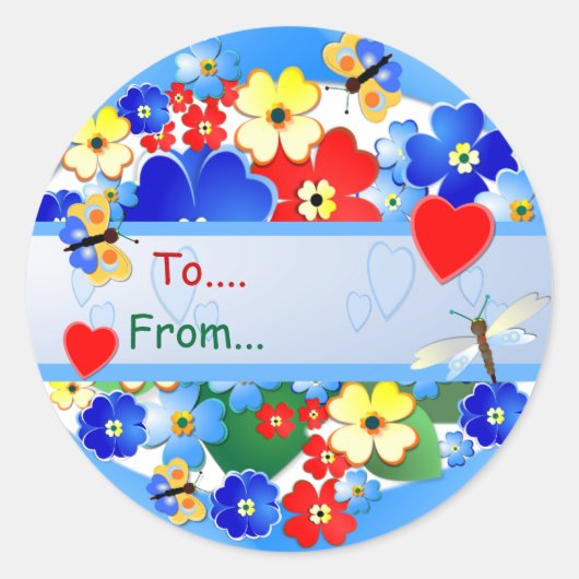 Flower Garden ~ Gift Sticker # 2 (Voorkant)