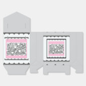 Flower Garden Grey Bedankdoosjes (Ongevouwen)