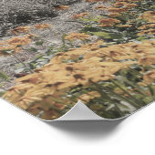 Flower Garden  Partiële Kleur Poster (Hoek)