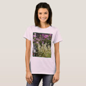 Flower Garden Pastel Painting T-shirt (Voorkant volledig)