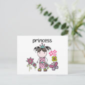 Flower Garden Princess Briefkaart (Staand voorkant)