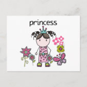 Flower Garden Princess Briefkaart (Voorkant)