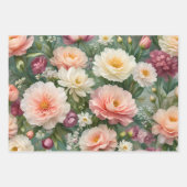 Flower Garden Print Inpakpapier Vel (Voorkant 3)