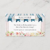 Flower Garden Summer Vrijgezellenfeest Registry Informatiekaartje (Voorkant)