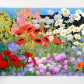 Flower Garden Tri-Fold Blank Card Drieluik Kaart (Binnenkant midden)