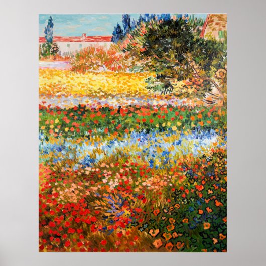 'Flower Garden' Vincent van Gogh. Poster (Voorkant)