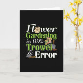 Flower Gardening Trowel Error - Tuinier Pun Kaart (Gele Bloem)