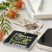 Flower Gardening Trowel Error - Tuinier Pun Sleutelhanger (Voorkant Rechts)
